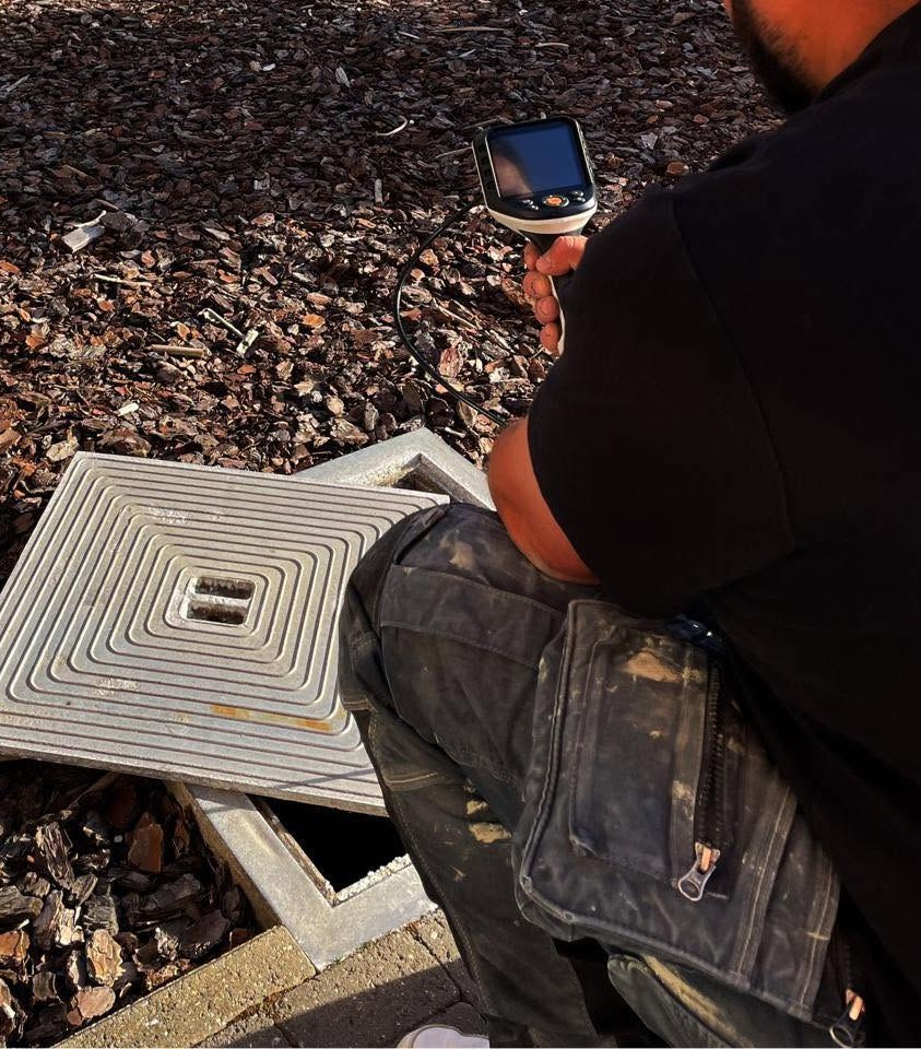 Camera-inspectie van afvoerleiding